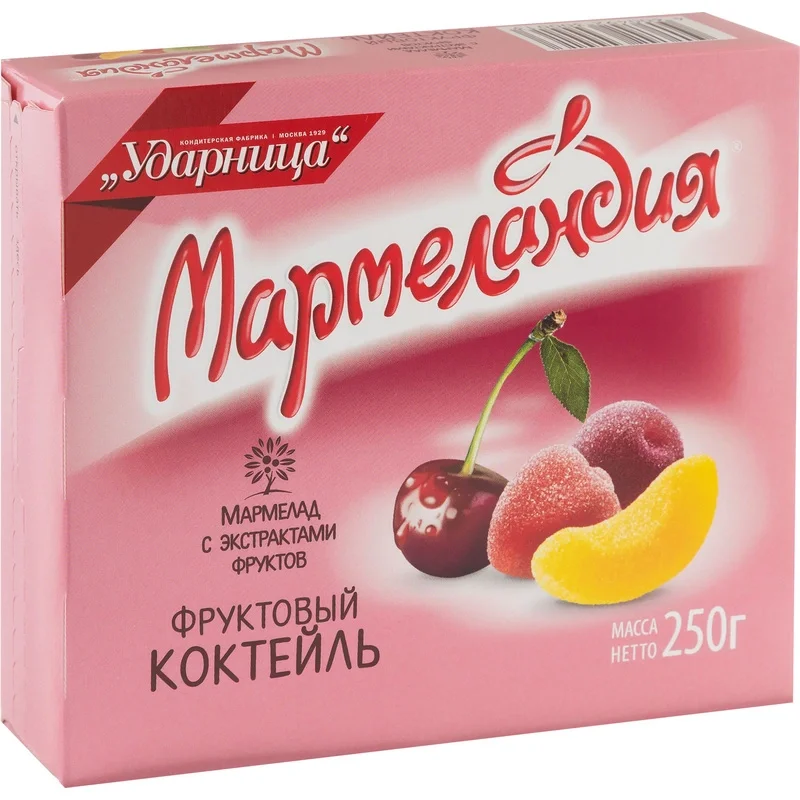 Мармелад Мармеландия фруктовый коктейль 250г, 104540