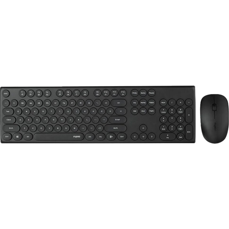 Набор клавиатура+мышь RAPOO беспроводной X260S - черный, 2096734