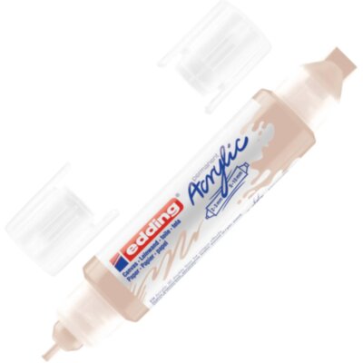Маркер акриловый двусторонний 3D Edding 5400/255. Телесный/Warm beige, 1327889