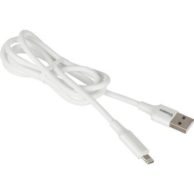 Кабель 2,4A, 1м, USB - Lightning, TPE, силикон, белый BT-JCBL-005/U28, 1639348