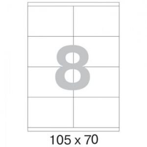 Этикетки самоклеящиеся 105х70 мм / 8 шт. на листе А4 (25л, 75191