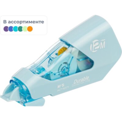 Корректирующая лента M&amp;G 5ммx12м,корп из полистирола,цв в асс,блистACT76371, 2115664