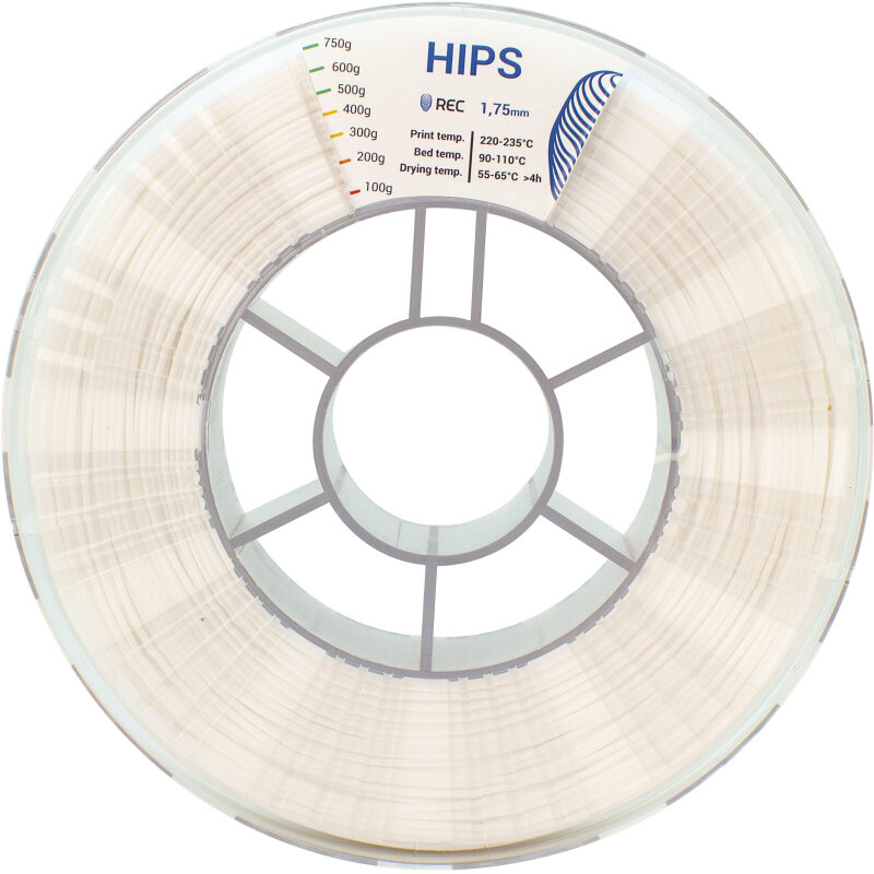 Пластик HIPS REC 1.75мм натуральный, 1984919