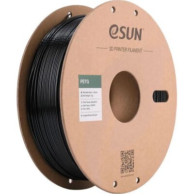 Пластик PETG- ESUN 1.75 мм 1кг, черная (PETG175B1P1), 2268578
