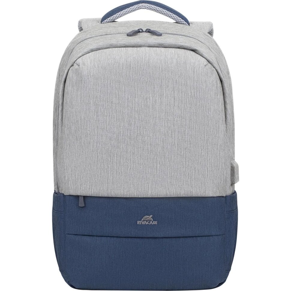 Рюкзак для ноутбука RIVACASE 7567 grey/dark blue 17.3/6, 1953172