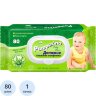 Салфетки влажные PAMPERINO ДЕТСКИЕ 80шт в упаковке с клапаном, 396774