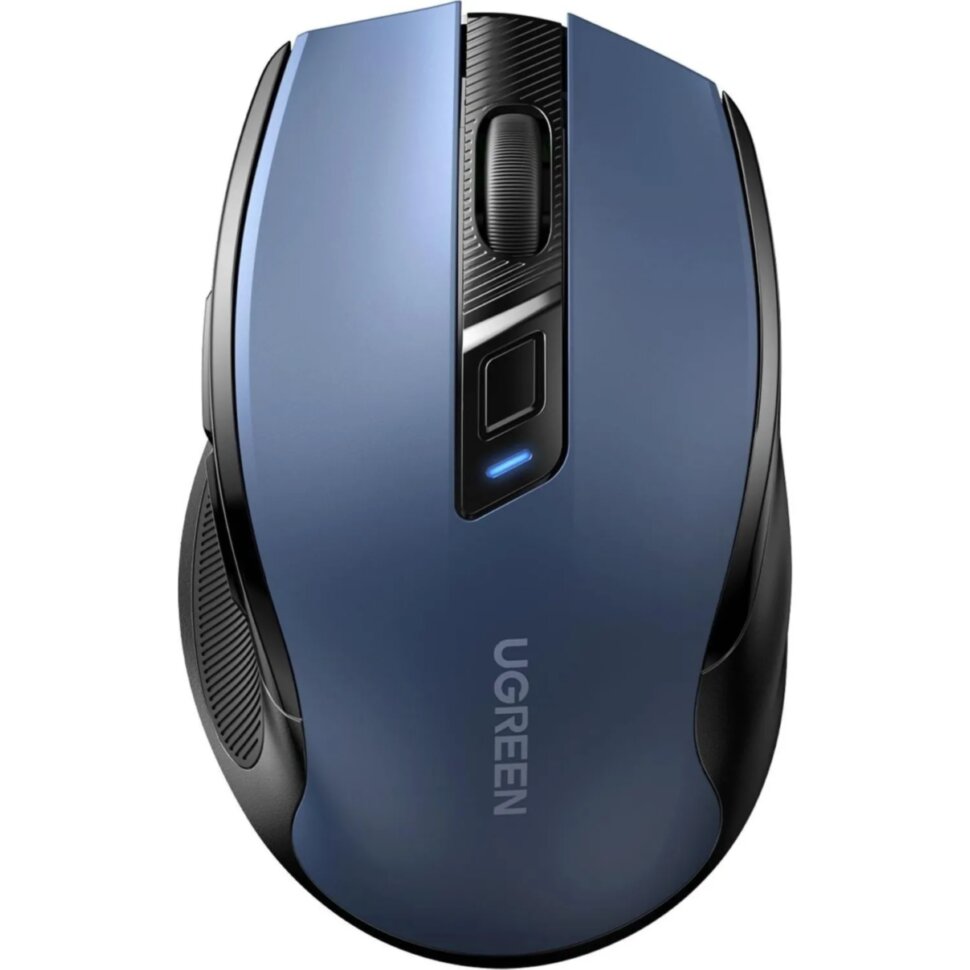 Мышь компьютерная UGREEN MU006 (25753),беспров/4000DPI/Silence/2.4,синий, 2036050
