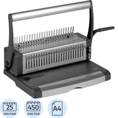 Брошюровщик ProfiOffice Bindstream M25 Plus, А4, 25л./450л., пл.пруж., 453112