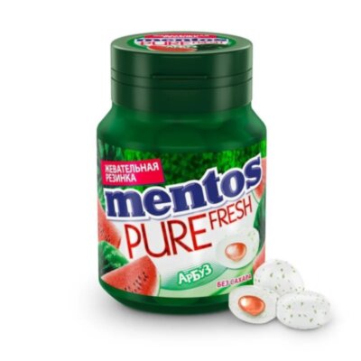 Жевательная резинка Mentos Pure Fresh  Арбуз, 54г, 1236453