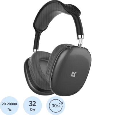 Наушники Defender FreeMotion B645 черный, микрофон, Bluetooth, 2357313