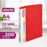 Папка на 2-х кольцах пласт. 25/32мм А4 Attache 07 красный, 639769