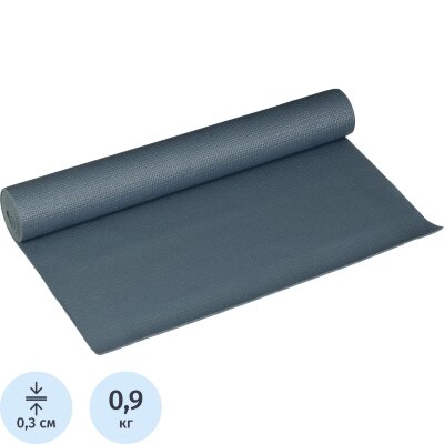 Коврик для фитнеса и йоги  173х61х0,3см, YM01-PVCYO-Blue, 2548892