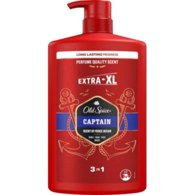 Гель для душа  + шампунь 3в1 OLD SPICE мужской  Captain 1л, 2339902