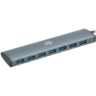 Разветвитель USB C Digma HUB-7U3.0-UC-G 7порт. серый, 1597941