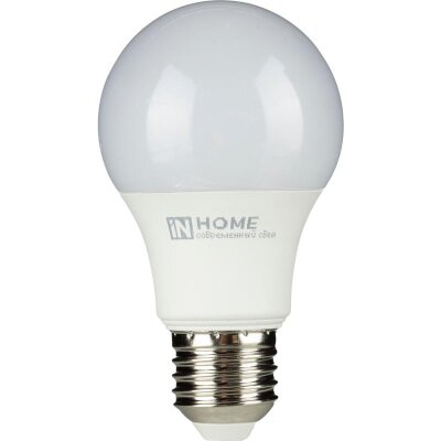 Лампа светодиодная LED-A60-VC 10Вт 230В Е27 6500К IN HOME, 1689468