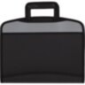 Папка-портфель Attache черный серая вставка с выдв ручками, 331731