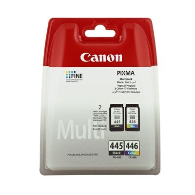 Картридж струйный Canon PG-445/CL-446(8283B004/008) чер/цв дляMG2440(2ш/уп), 346718