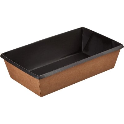 Контейнер бум. OneClick (bottom 800/bBLACK) 800мл, черн., 300шт/кор, 1580327