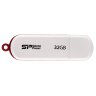 Флеш-память Silicon Power LuxMini 320, 32Gb, USB 2.0, бел, SP032GBUF2320V1W, 328959