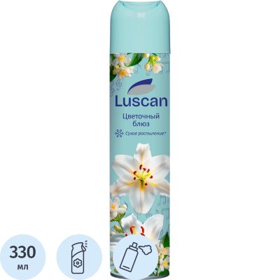 Освежитель воздуха Luscan 330мл Цветочный блюз сухое распыл, 2450714