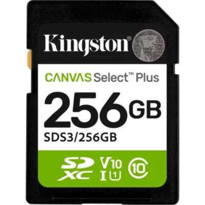 Карта памяти SDXC Kingston, 256GB, Canvas Select Plus Gen3 SDS3/256GB, 2447509